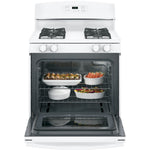 GE White Freestanding Gas Range (5.0 Cu. Ft.) - JCGBS60DEKWW