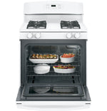 GE White Freestanding Gas Range (5.0 Cu. Ft.) - JCGBS60DEKWW