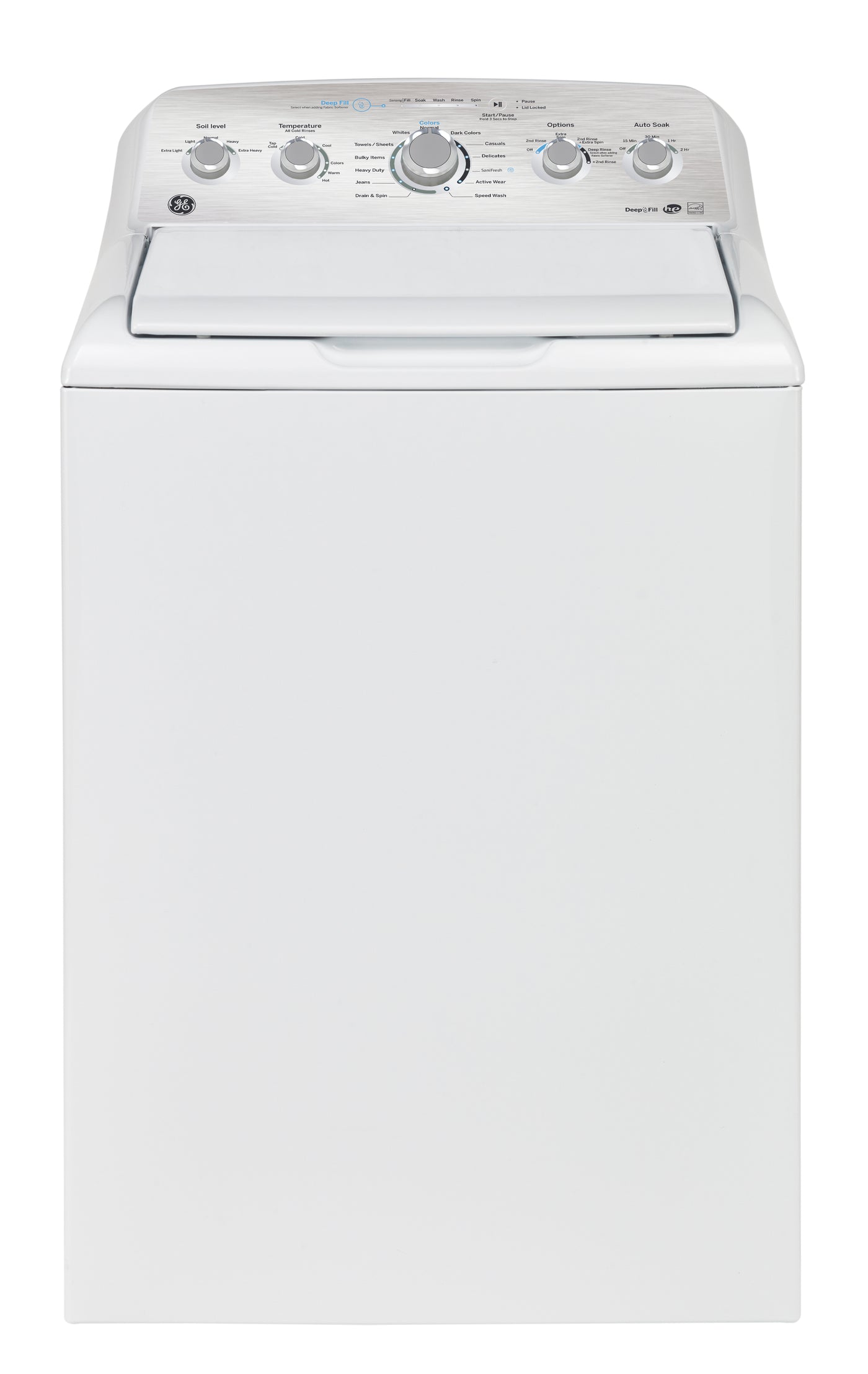 GE White Top-Load Washer with SaniFresh Cycle (4.9 Cu. Ft.) - GTW490BMRWS