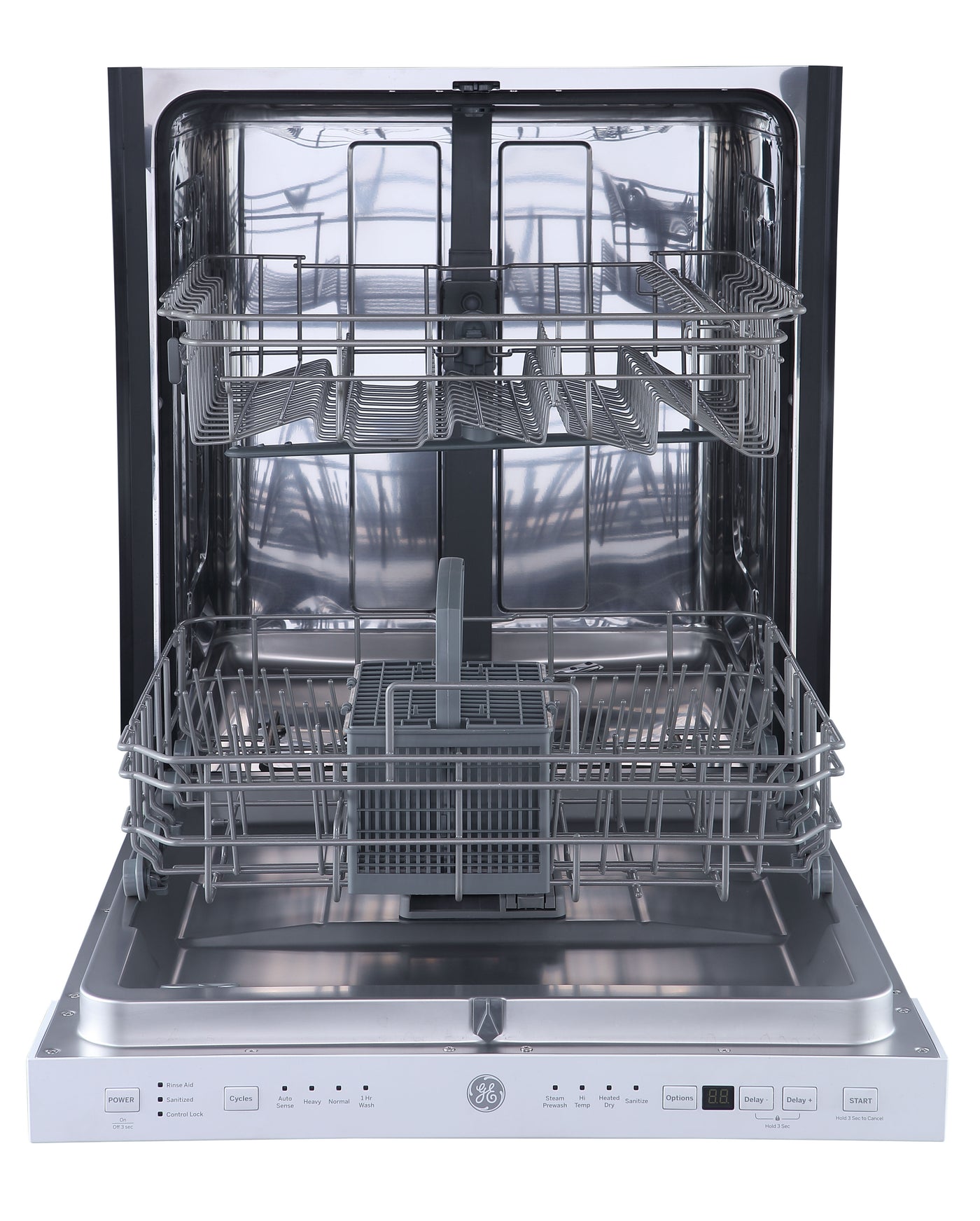 GE White 24" Built-In Top Control Dishwasher - GBP534SGPWW