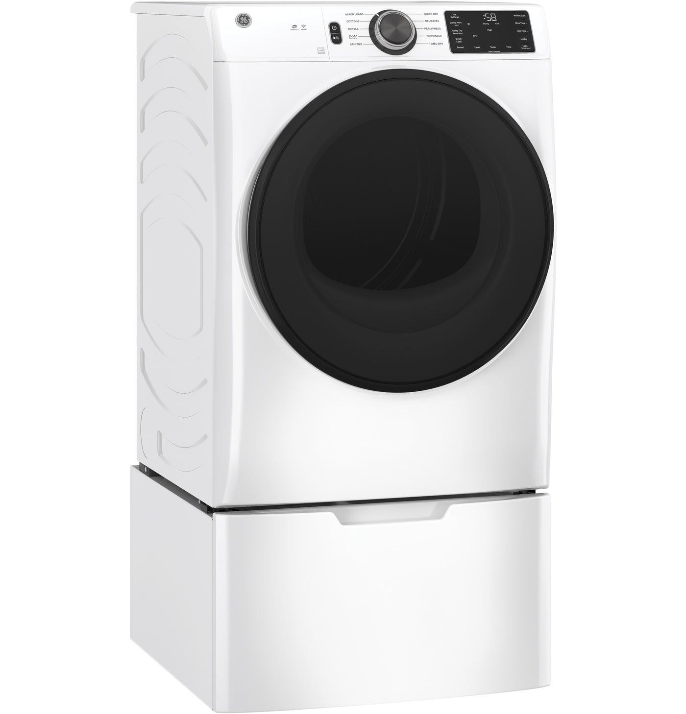 GE White Gas Front Load Dryer (7.8 Cu. Ft.) - GFD55GSSNWW