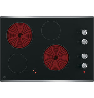GE Stainless Steel 30" Electric Cooktop - JP3030SJSS