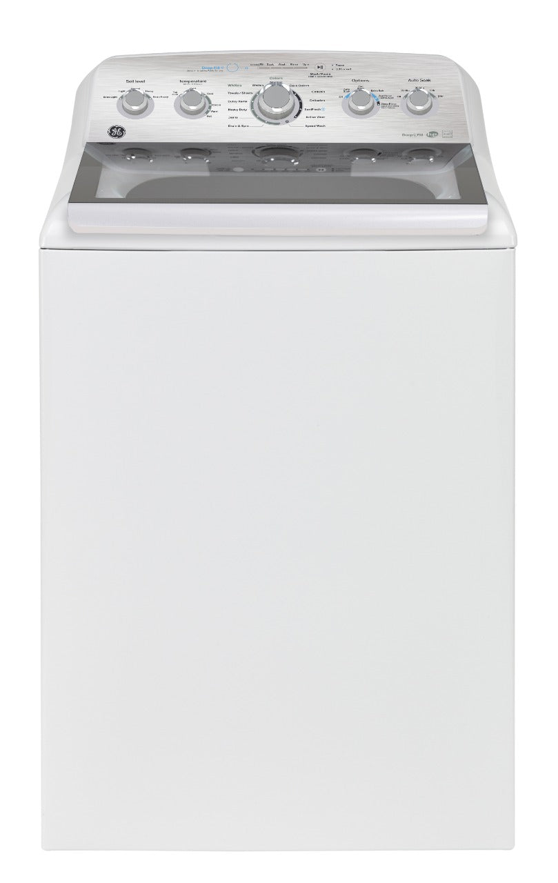 GE White Top-Load Washer with SaniFresh Cycle (5.0 Cu. Ft.) - GTW580BMRWS