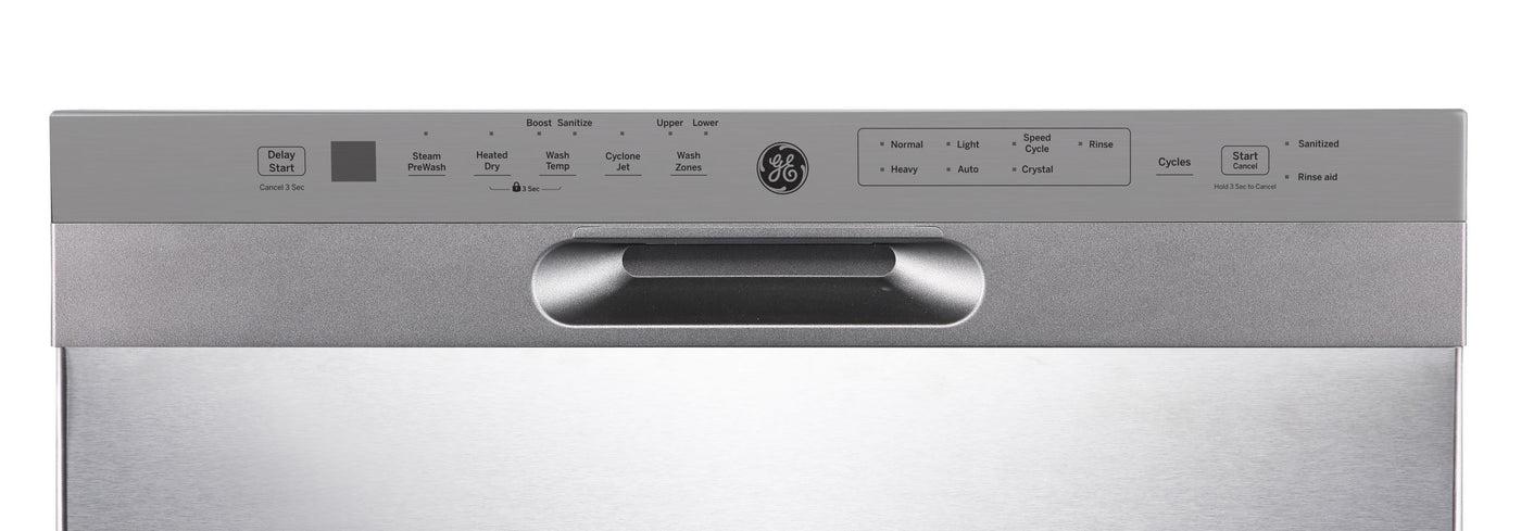GE Stainless Steel 24" Built-In Front Control Dishwasher - GBF655SSPSS