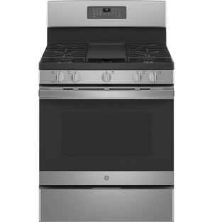 GE Stainless Steel 30" Freestanding Gas Range (5.0 Cu.Ft.) - JCGB660SPSS