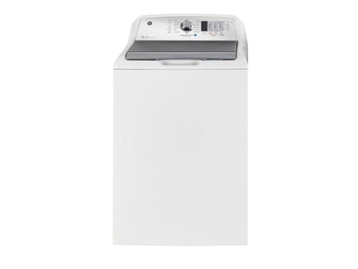 GE White Top-Load Washer with SaniFresh (5.2 Cu. Ft.) - GTW685BMRWS