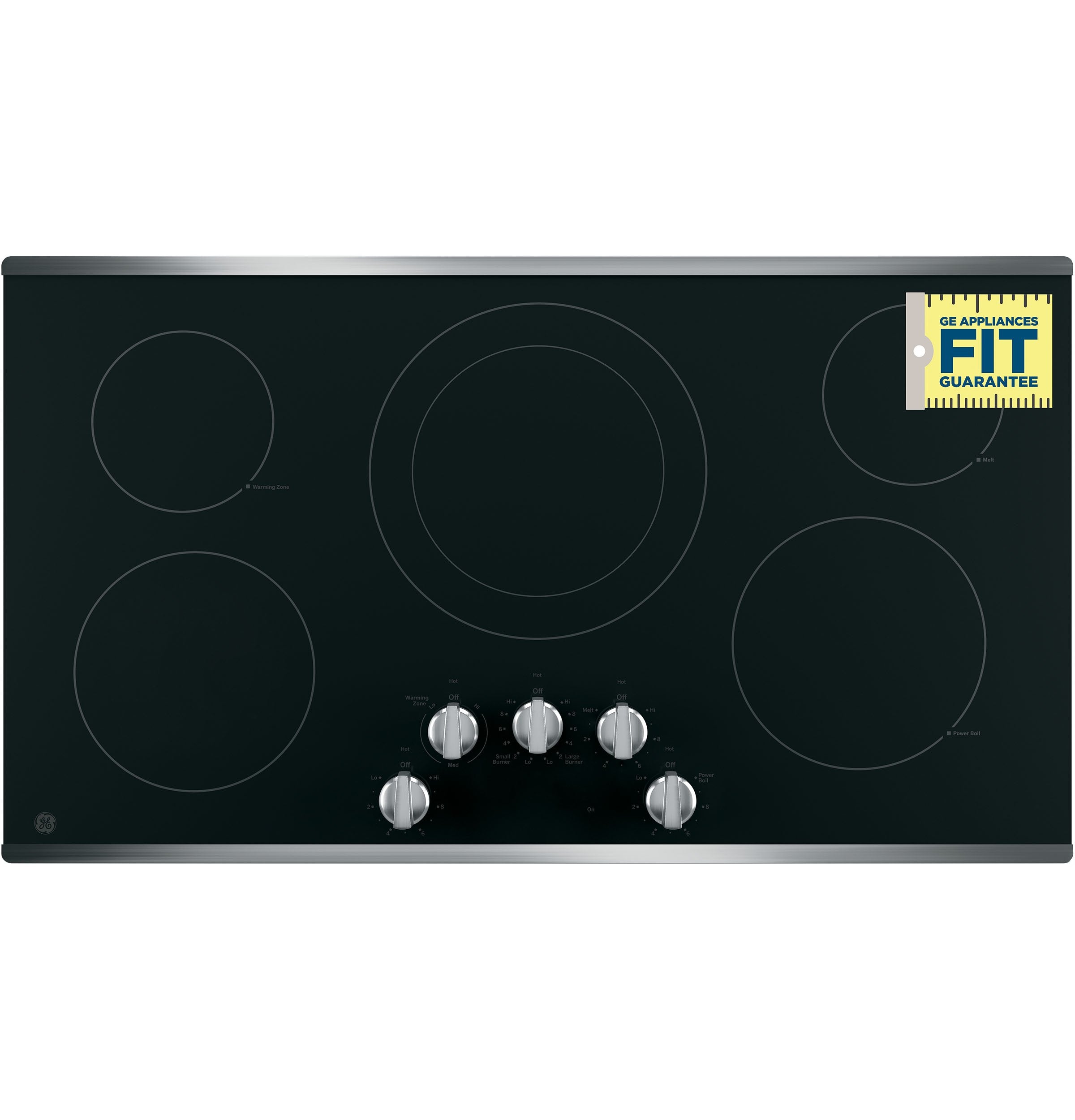 GE Stainless Steel 36" Electric Cooktop - JP3036SLSS