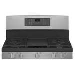 GE Stainless Steel 30" Freestanding Gas Convection Range with Air Fry (5.0 Cu.Ft.) - JCGB735SPSS