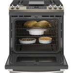 GE Slate 30" Slide-In Gas Convection Range with Air Fry (5.6 Cu. Ft.) - JCGS760EPES