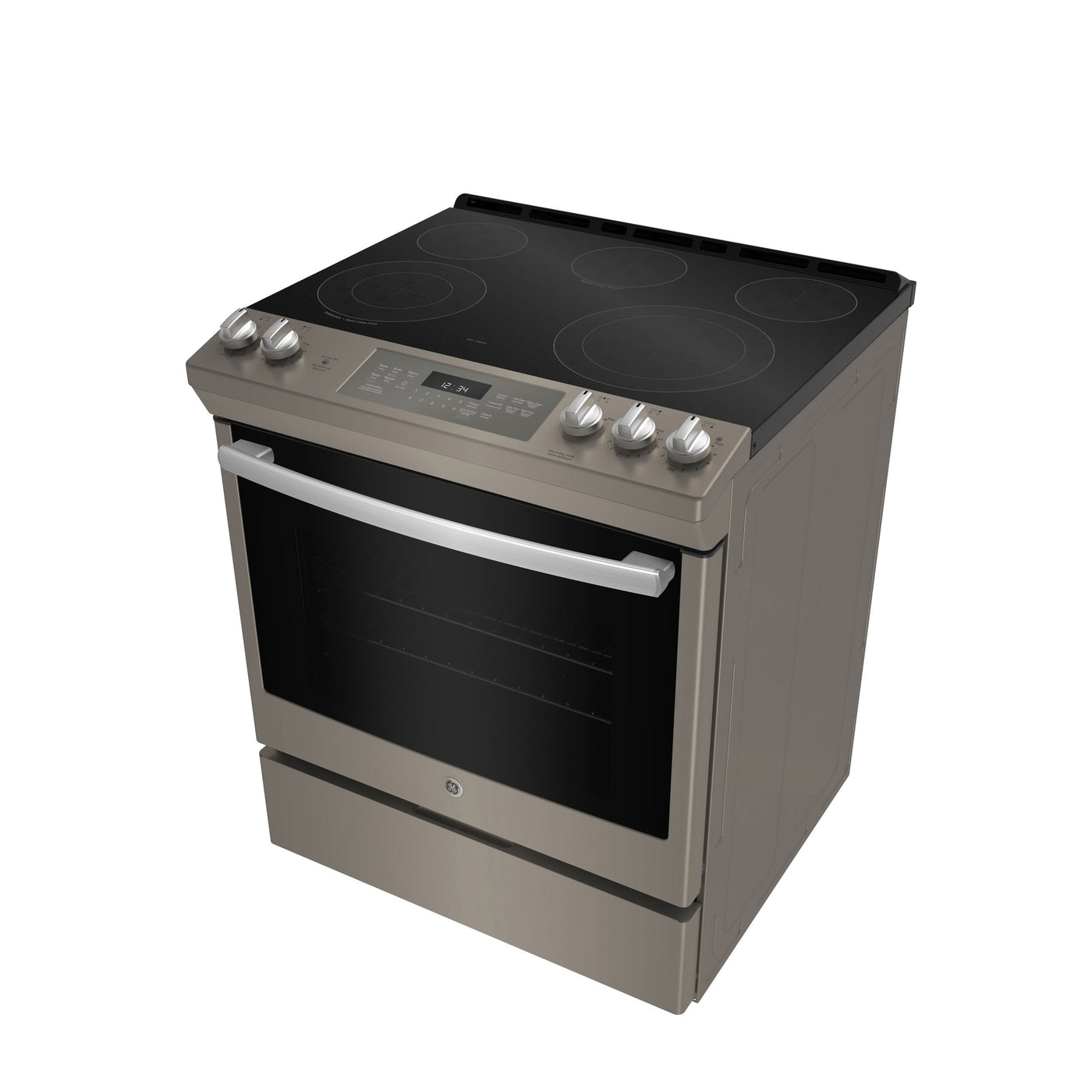 GE Slate Slide-In Electric Range (5.3 Cu. Ft.) - JCS840EMES