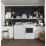 GE White Front Load-Matching Dryer (7.4 Cu.Ft) - GTD84ECMNWS