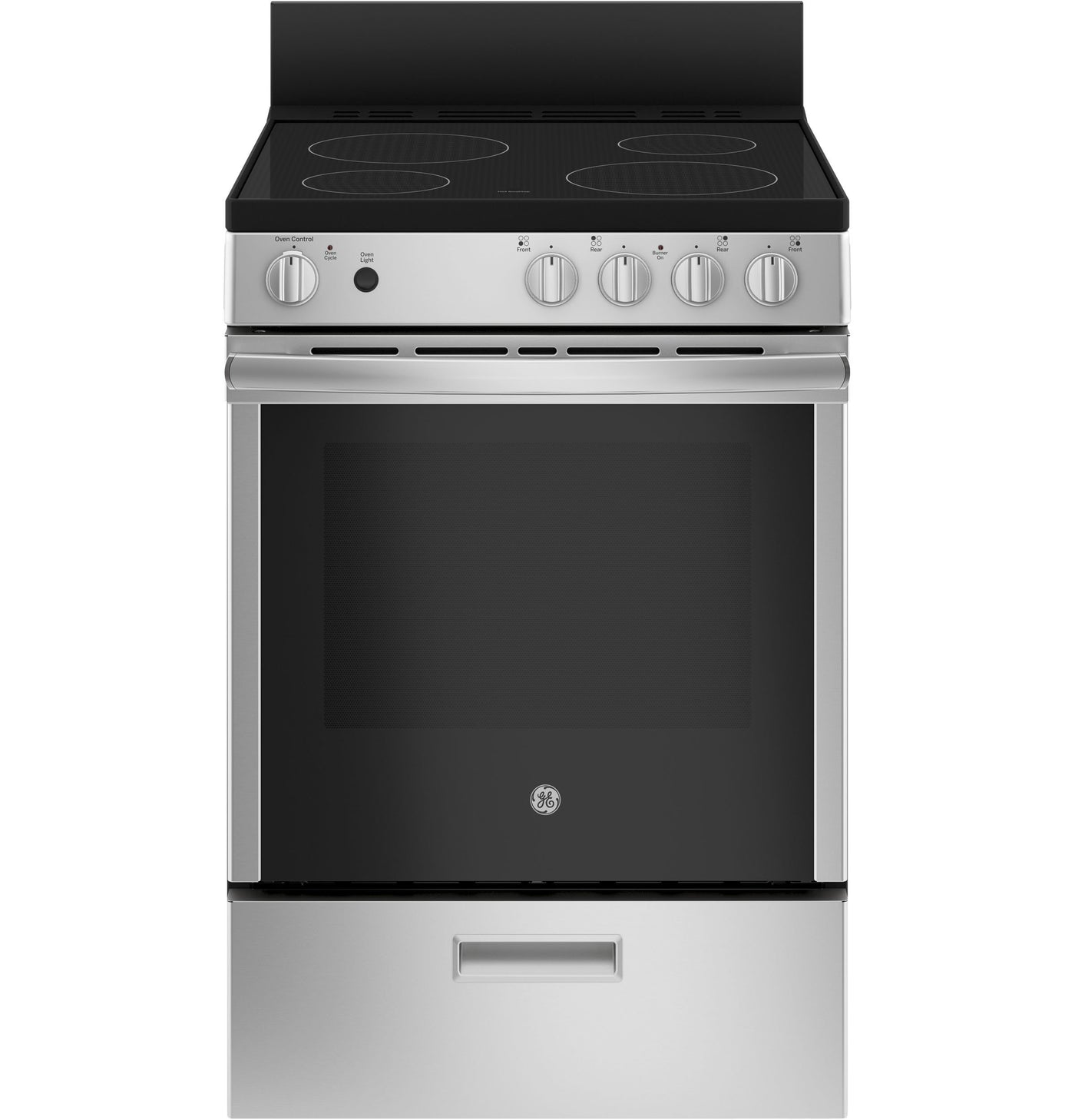 GE 24" Stainless Steel Freestanding Electric Range (2.9 Cu. Ft.) - JCAS640RMSS