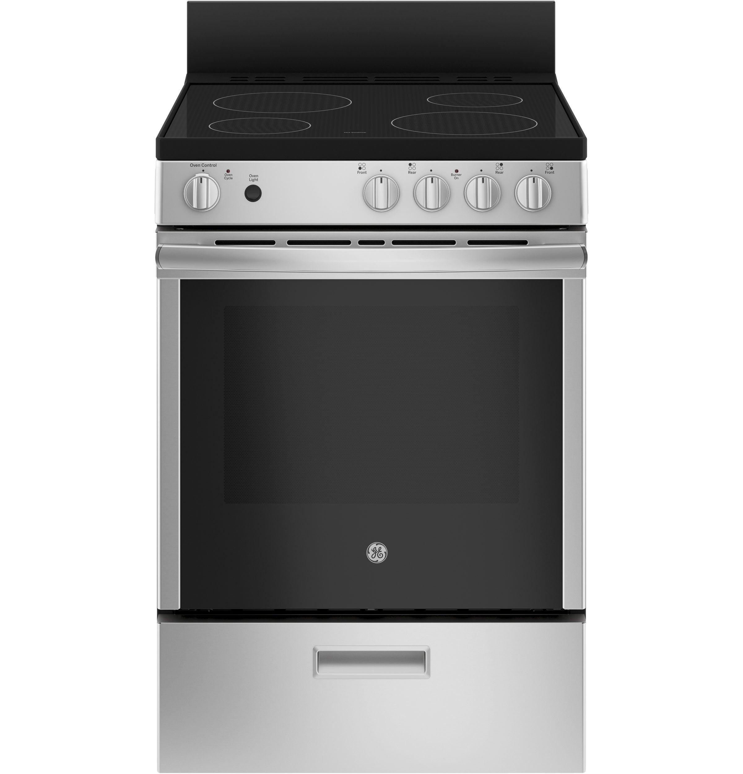 GE 24" Stainless Steel Freestanding Electric Range (2.9 Cu. Ft.) - JCAS640RMSS
