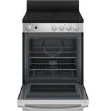GE 24" Stainless Steel Freestanding Electric Range (2.9 Cu. Ft.) - JCAS640RMSS