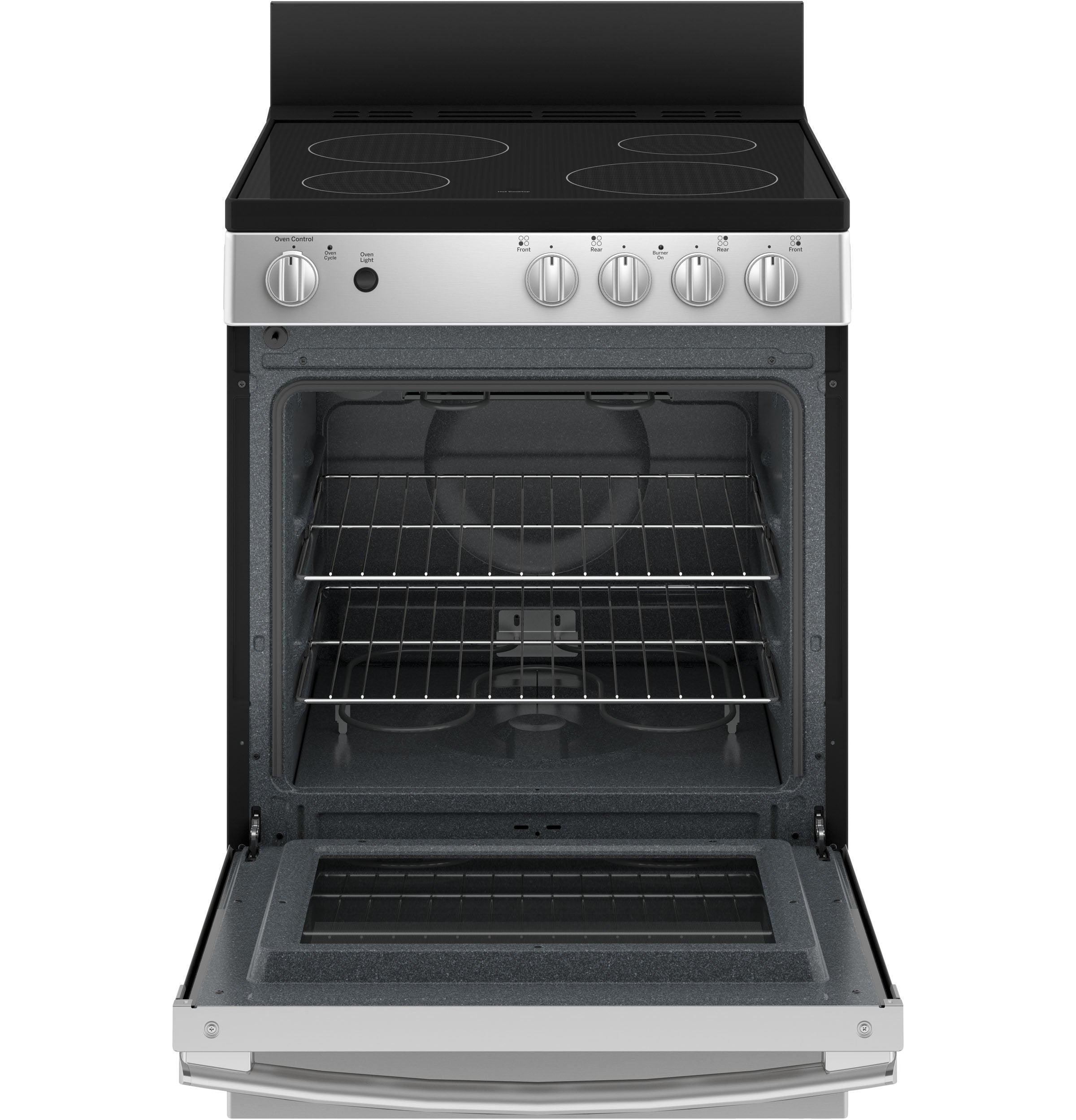 GE 24" Stainless Steel Freestanding Electric Range (2.9 Cu. Ft.) - JCAS640RMSS