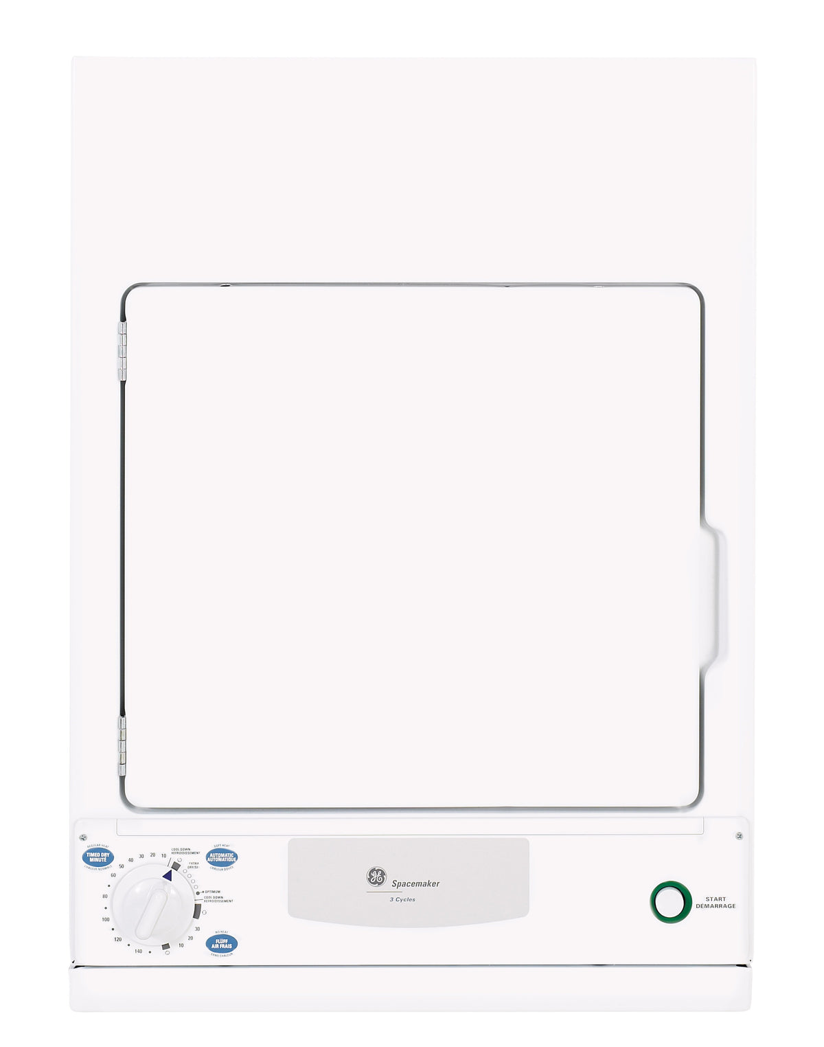 GE White Electric Dryer (3.6 Cu. Ft.) - PSKS333EBWW