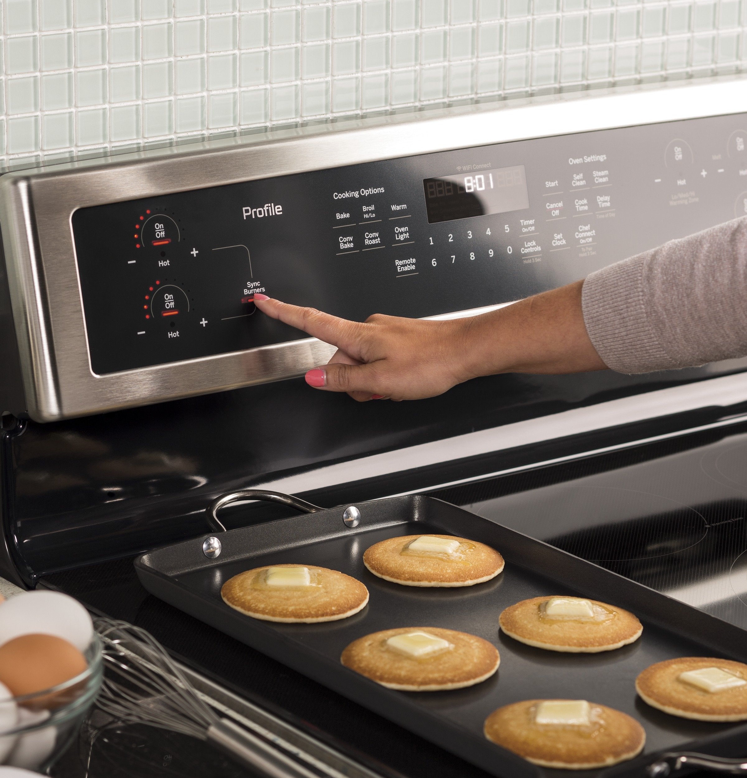 GE Profile Stainless Steel Freestanding Electric Induction Convection Range (6.2 Cu. Ft.) - PCHB920SMSS