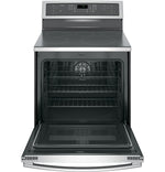 GE Profile Stainless Steel Freestanding Electric Induction Convection Range (6.2 Cu. Ft.) - PCHB920SMSS