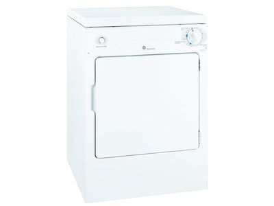 GE White Portable Compact Dryer (3.6 Cu. Ft.) - PSKP333EBWW