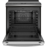 GE Profile Stainless Steel 30" Slide-In Induction Range (5.3 Cu. Ft.) - PCHS920YMFS