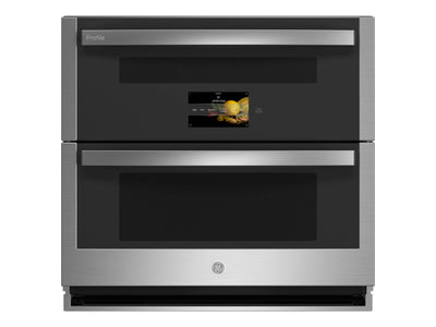GE Profile 30" Smart Built-In Twin Flex Convection Wall Oven in Stainless Steel (5.0 Cu. Ft.) - PTS9200SNSS