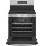 GE Profile Fingerprint Resistant Stainless Steel 30" Smart Freestanding Gas Range with Air Fry (5.6 Cu.Ft.) - PCGB935YPFS