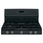 GE Profile Black Slate Freestanding Gas Double Oven Range (6.8 Cu. Ft.) - PCGB960FEJDS