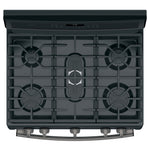 GE Profile Black Slate Freestanding Gas Double Oven Range (6.8 Cu. Ft.) - PCGB960FEJDS