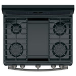 GE Profile Black Slate Freestanding Gas Double Oven Range (6.8 Cu. Ft.) - PCGB960FEJDS