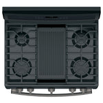 GE Profile Black Slate Freestanding Gas Double Oven Range (6.8 Cu. Ft.) - PCGB960FEJDS