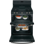 GE Profile Black Slate Freestanding Gas Double Oven Range (6.8 Cu. Ft.) - PCGB960FEJDS