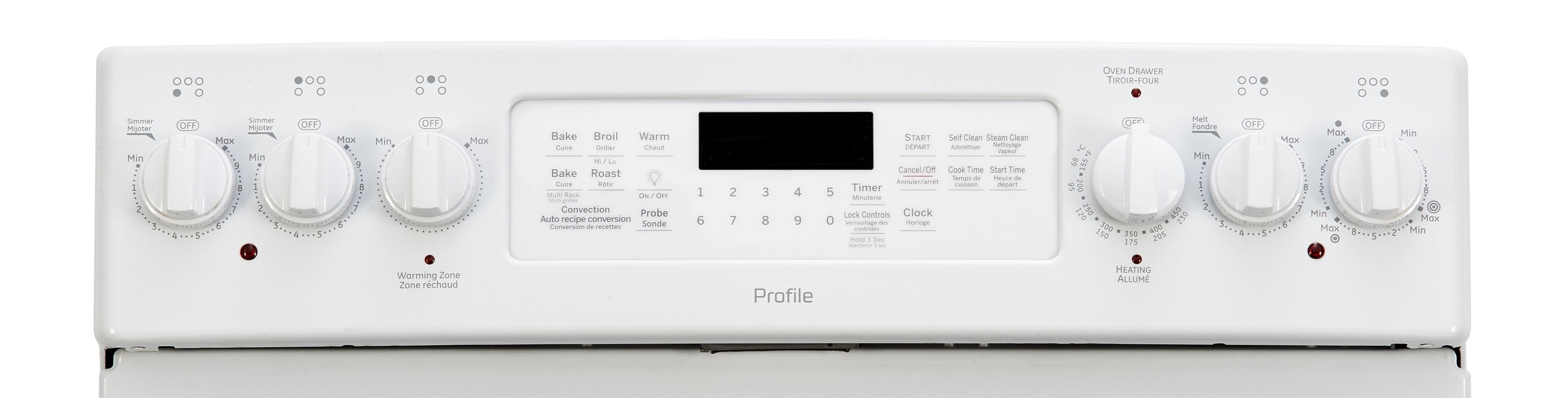 GE Profile White Freestanding Electric Range (7.2 Cu. Ft.) - PCB987DMWW