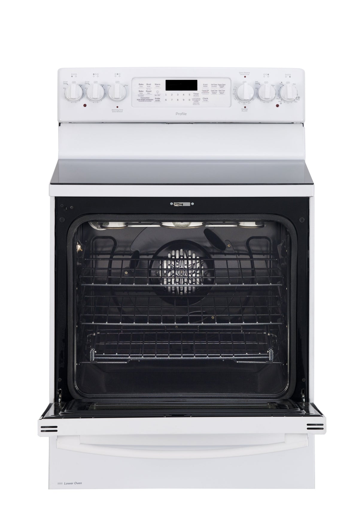 GE Profile White Freestanding Electric Range (7.2 Cu. Ft.) - PCB987DMWW