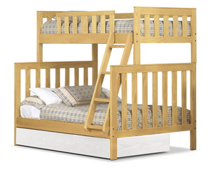 Taylor Twin over Full Bunk Bed - Golden Oak