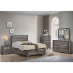 Sophie 3-Piece Queen Storage Bed - Weathered Grey