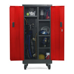 Gladiator Red Tread Premier Pre-Assembled Tall GearLocker - GATL302DKR