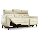 Wexner Leather Dual Power Reclining Sofa, Loveseat and Chair Set - Colby Stone