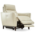 Wexner Leather Dual Power Recliner - Colby Stone