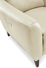 Wexner Leather Dual Power Recliner - Colby Stone