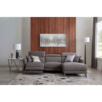 Francesca 2-Piece Power Reclining Sectional with Right-Facing Chaise - Starburst Metal