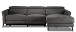 Francesca 2-Piece Power Reclining Sectional with Right-Facing Chaise - Starburst Metal