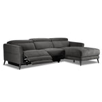 Francesca 2-Piece Power Reclining Sectional with Right-Facing Chaise - Starburst Metal