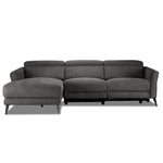 Francesca 2-Piece Power Reclining Sectional with Left-Facing Chaise - Starburst Metal