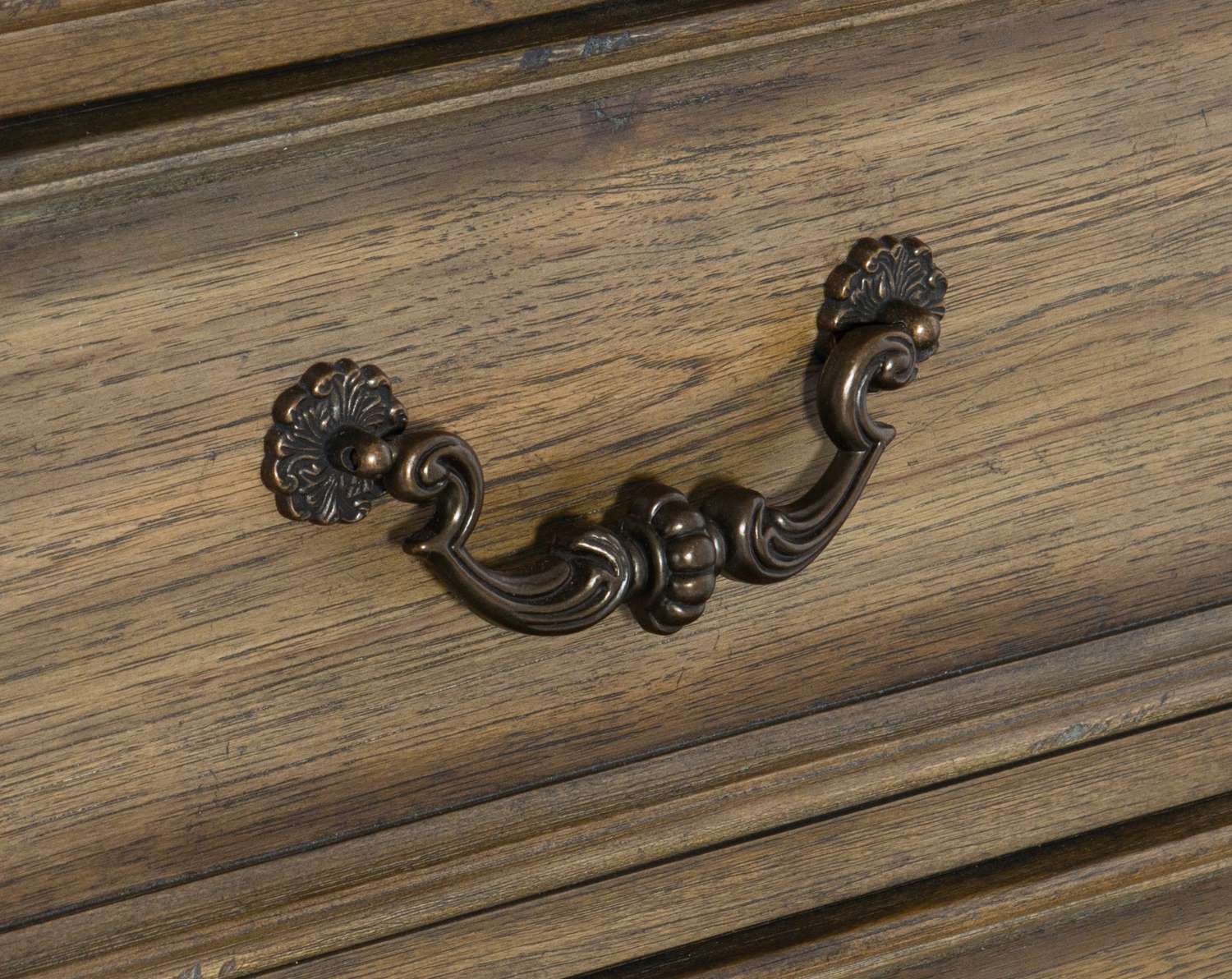 Rachelle 4 Drawer Chest with Storage Cabinet - Pecan