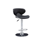 Beldon Bar Height Stool - Black, Chrome