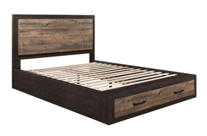 Miter 5-Piece King Storage Bedroom Package - Black, Brown