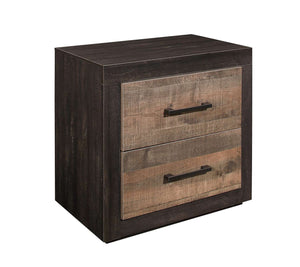 Miter Night Table - Black, Brown