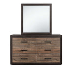 Miter Mirror - Black, Brown