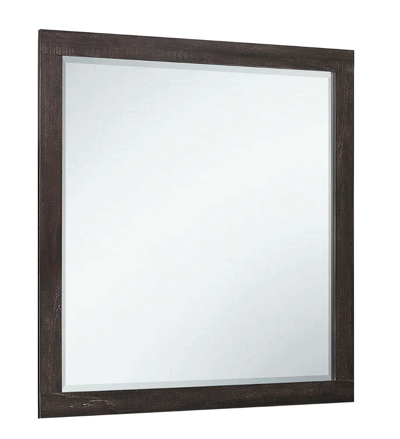 Miter Mirror - Black, Brown