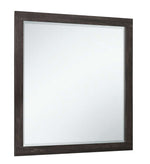 Miter Mirror - Black, Brown